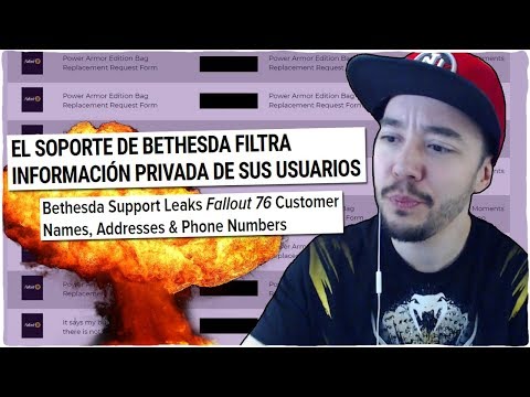 Vídeo: Bethesda Filtró Los Nombres, Direcciones Y Detalles De Contacto De Los Clientes De Fallout 76