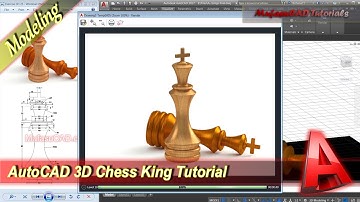 AutoCAD 3D Modeling Chess King Tutorial Exercise 25