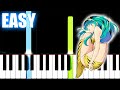 aiue - Urusei Yatsura (2022) OP - SLOW EASY Piano Tutorial