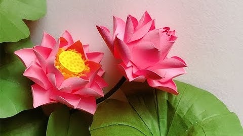 ABC TV | How To Make Lotus Paper Flower With Shape Punch - Craft Tutorial