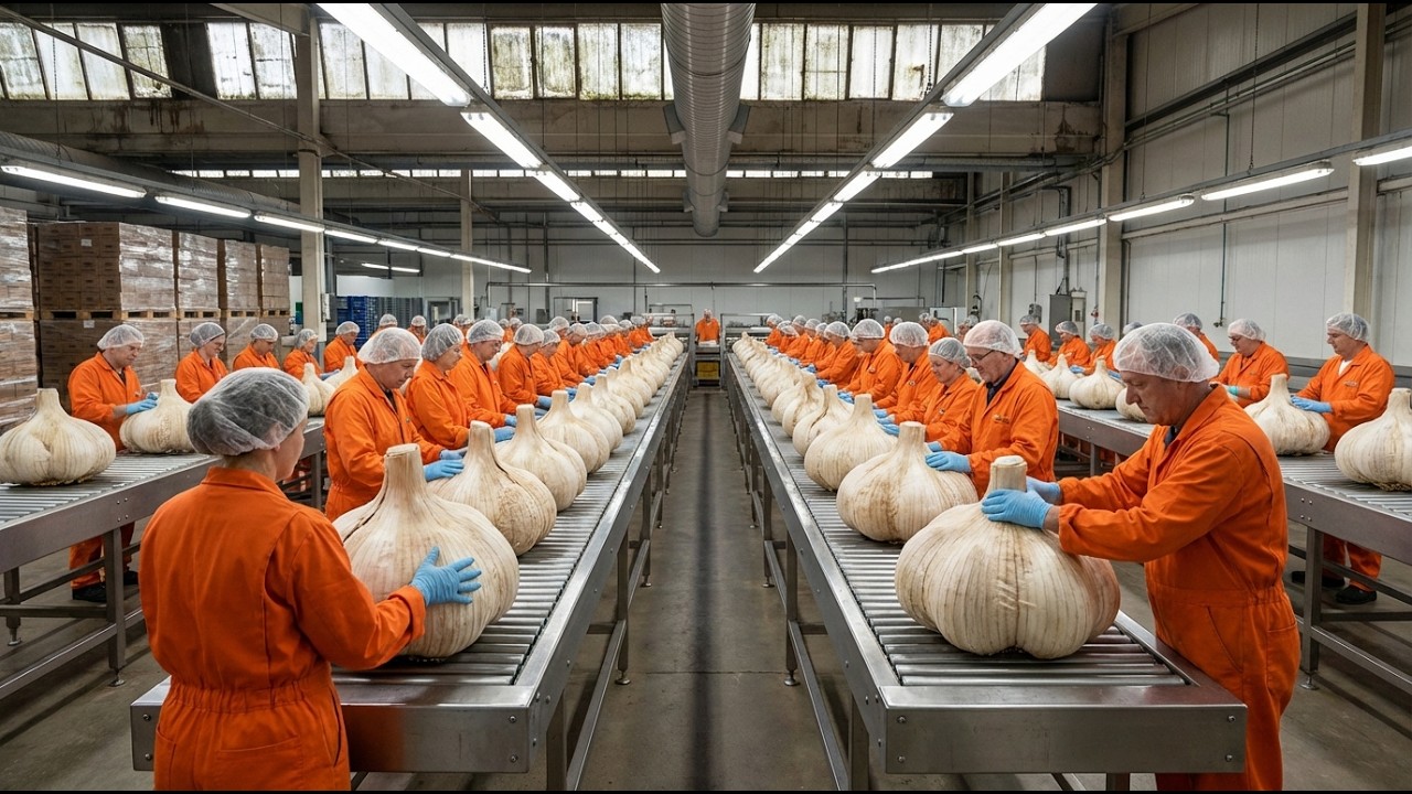 Inside a Modern Garlic Powder Factory | From Raw Bulbs to Premium Powder (Full Process)