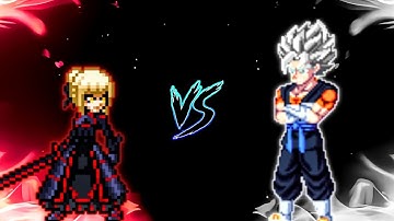 Alter Saber TP V3 (New) VS Vegito V2 (all form) in Jump Force Mugen