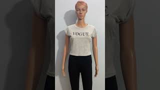 👆NIKE SLUB 4D IMPORTED EMBOSE CROP T.SHIRT FOR GIRLS
