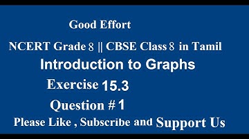 NCERT Grade 8 || CBSE Class 8  - Introduction to Graphs Exercise 15.3 - Question 1 in Tamil