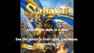 Video thumbnail of "Sabaton-The Carolean's prayer (with lyrics on screen!!)"