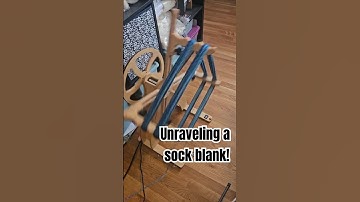Unraveling a Sock Blank with an Automated Skein Winder in Real Time