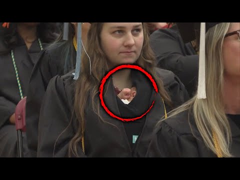 Mom Walks In College Graduation With Her Newborn Baby