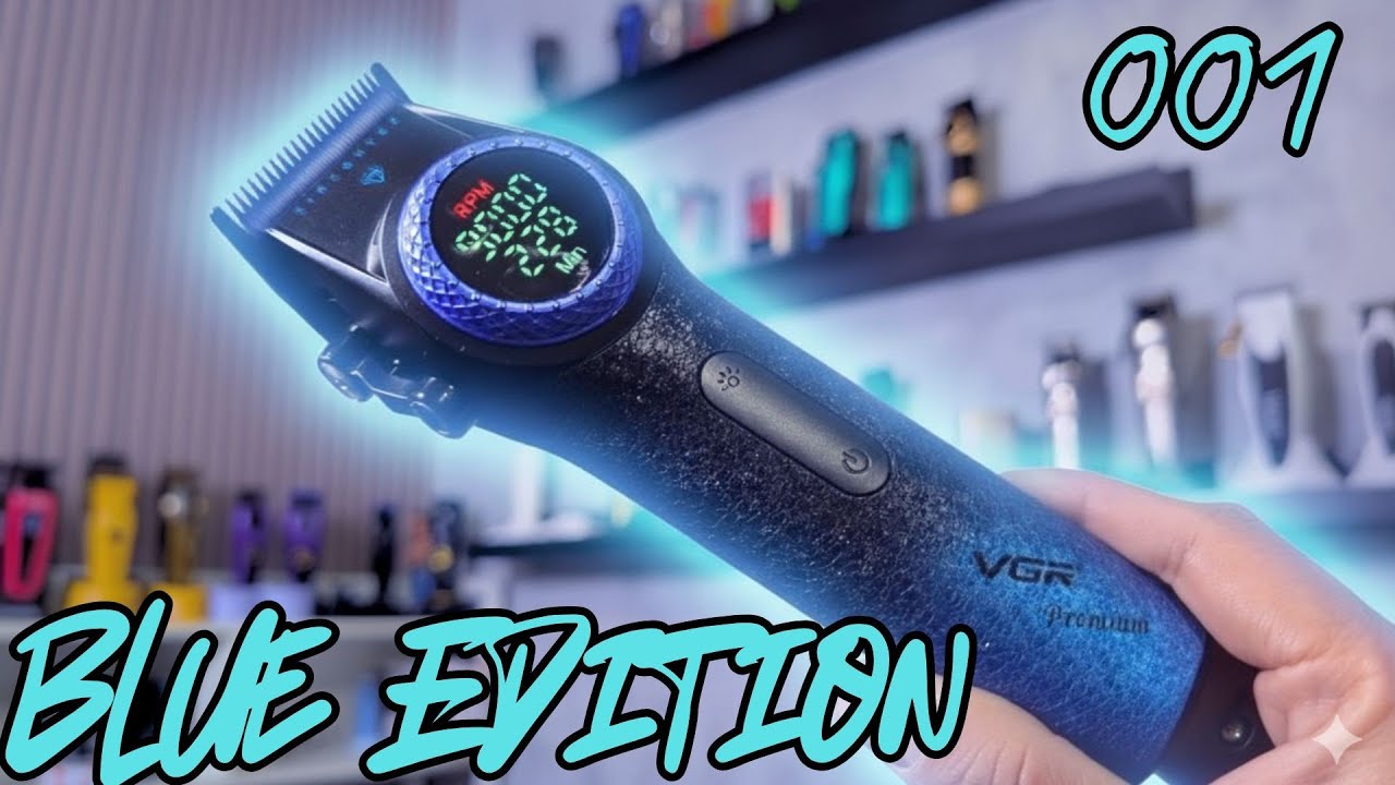 新品・正規品・保障付 VGR V-001 バリカン ブラック ターコイズ VGR 001 - BLUE EDITION - YouTube