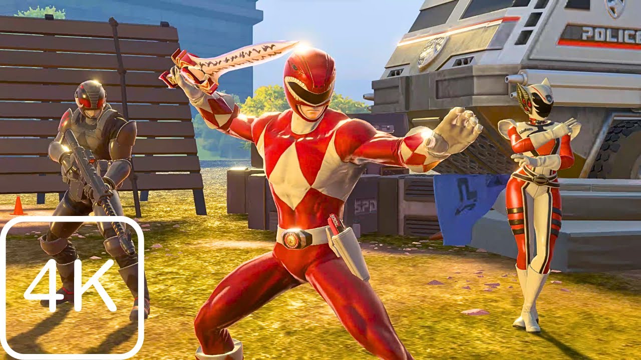[4K] Red Ranger`s Squad VS Enemies - Power Rangers Battle - YouTube