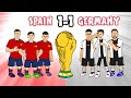 🏆SPAIN vs GERMANY 1-1🏆 World Cup 2022 Cartoon Goals Highlights Morata Fullkrug
