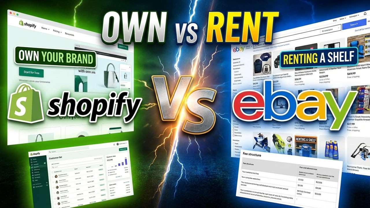 Shopify vs eBay | Pros, Cons & Which One to Choose (2026)
