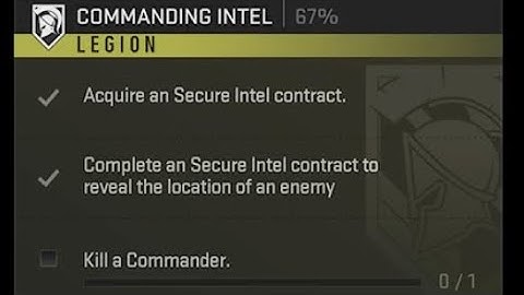 COMMANDING INTEL CALL OF DUTY DMZ HOW TO COMPLETE … KILL A COMMANDER! LEGION MISSION