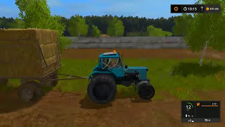 Farming Simulator 2017. мод трактор Беларус МТЗ 82. турбо. и прицеп HW80.