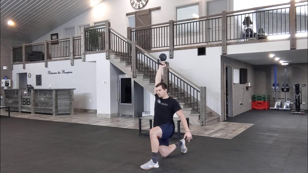 Kettlebell Single Arm Bottoms Up Half Kneeling Overhead Press YouTube