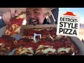 New Pizza Hut DETROIT STYLE PIZZA 🍕 Mukbang Review