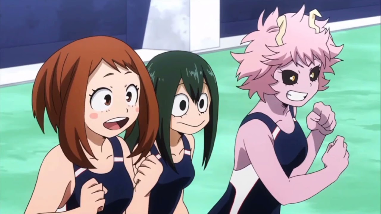 tsuyu and ochako moments (boku no hero) - YouTube.