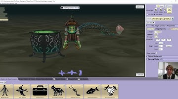 Alice 3 moving an object above the ground and avoiding the camera