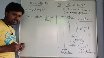 Spectroscopy-24, Stark Effect, first order stark effect.