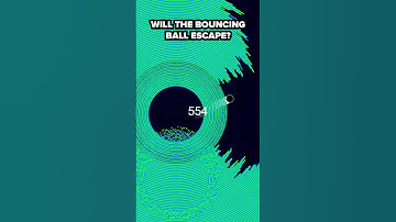 Can it escape? 🤔 #satisfyingvideo #physics #bouncingball