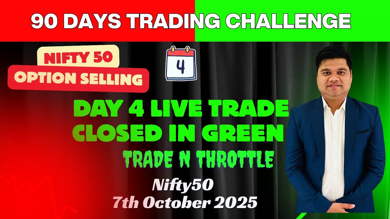 Day 4 of 90 Days Trading Challenge TradeNThrottle 7th Oct 2025 Nifty50 ...