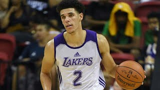 Lonzo Ball - 5 Pts - Lakers Debut - Full Highlights | July 7, 2017 | 2017 NBA Summer League