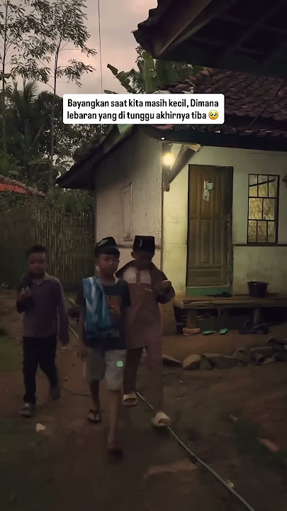 siapa yang rindu lebaran jaman dulu #kampunghalaman #suasanadesa #nostalgiajamandulu #feedshort #fyp