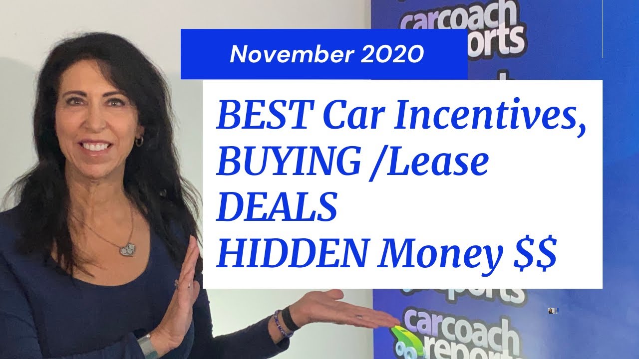 Best New Car Incentives Lease Deals for November 2020 YouTube