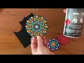 How to seal your coasters after dot painting, Gift ideas #1, dot painting  mandalas