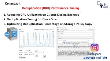 #Commvault - Deduplication (DDB) Performance Tuning (Part-01)