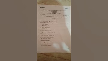 5 th sem Bcom #principal and practice of auditing question paper  ..... @anuappu1713