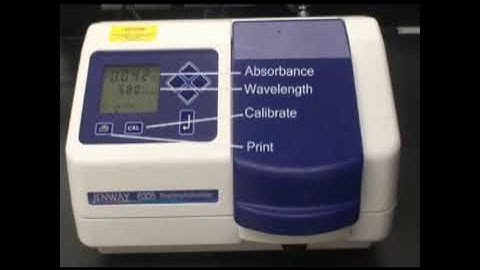 Spectrophotometer Demonstration