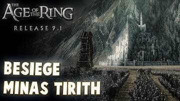 Besiege Minas Tirith! | Age of the Ring Mod 9.1 | Bfme Game | lord of the rings | Mordor | lotr