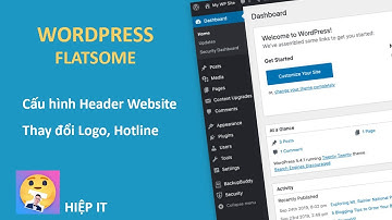 Hướng dẫn thay đổi logo, số hotline cho website, cấu hình header web