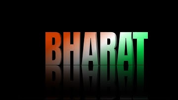 INDIA  Gradient and Overlapping Text Effect with Reflection || TYPO GRADIENT ||