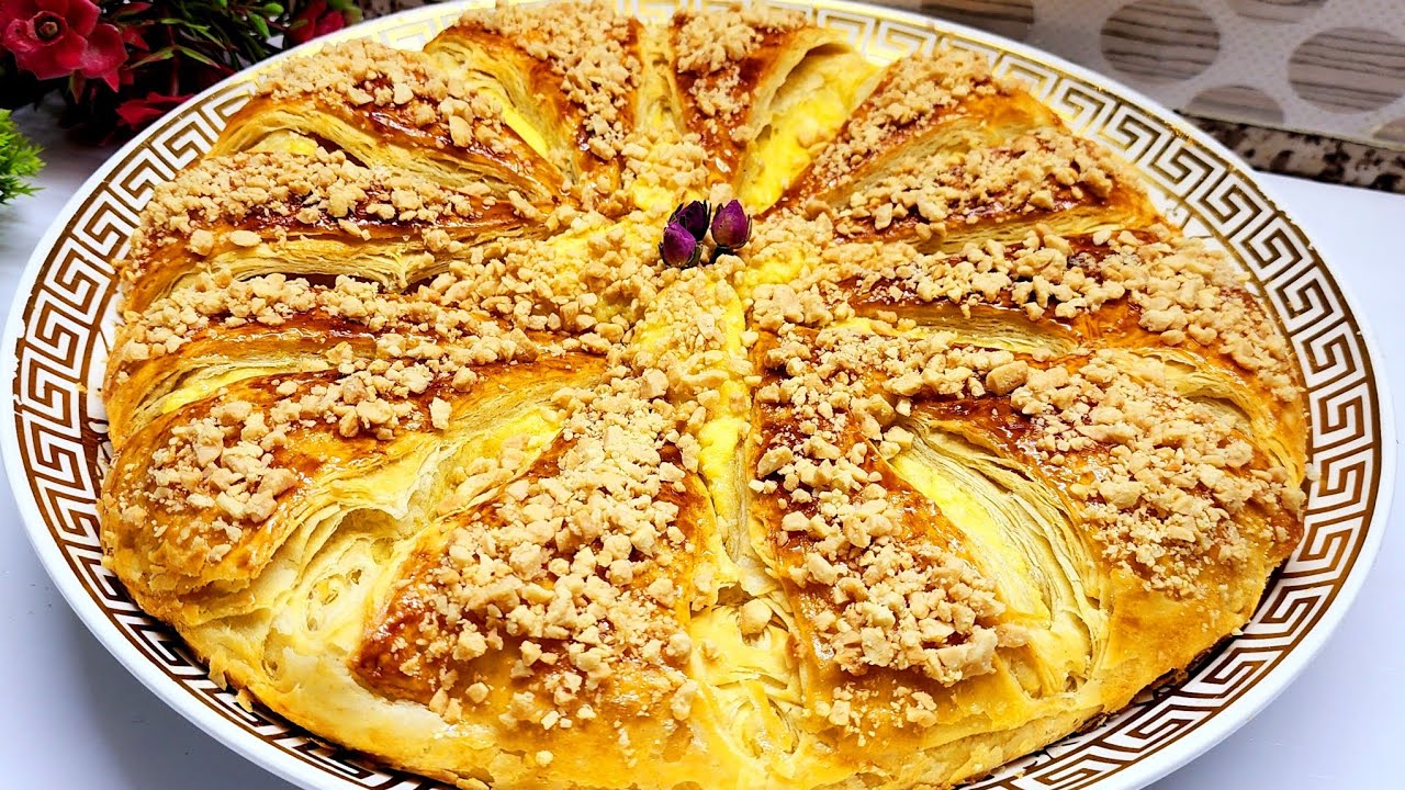 جربيها عمرها تخطاك 👌احسن من ملفاي بدون اختمار مستحيل تجربيها ومتعاوديهاش 💥أسهل فطيرة 