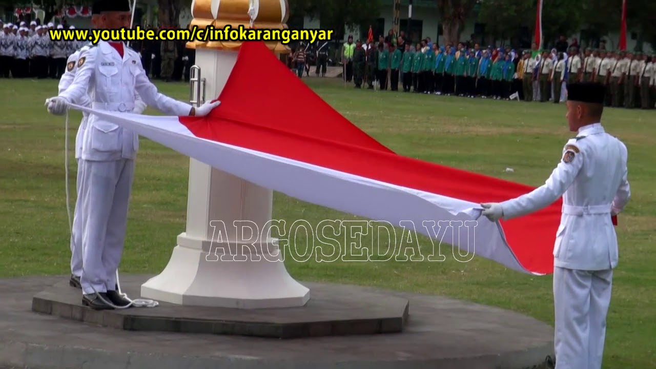 Upacara Penurunan Bendera HUT RI 72 Kab. Karanganyar Part 05