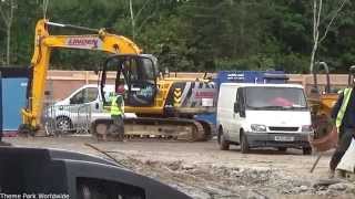 Derren Brown's Ghost Train Thorpe Park Construction May 2015 HD