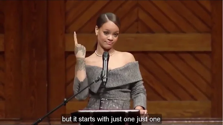 Learn English with Rihanna INCREDIBLE Speech at Ha...