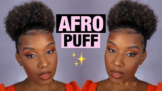 HOW I DO AN AFRO PUFF ON MY SHORT CURLY HAIR | Lary Rodrigues HOW I DO AN AFRO PUFF ON MY SHORT CURLY HAIR | Lary Rodrigues