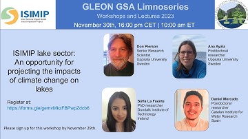 GSA Limnoseries: ISIMIP lake sector workshop