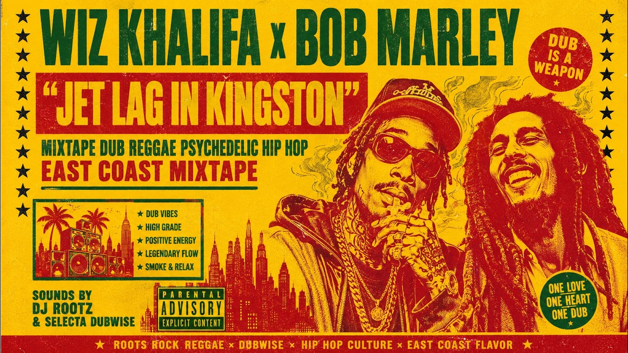 Wiz Khalifa Meets Bob Marley 🍃 | Jet Lag In Kingston (Psychedelic