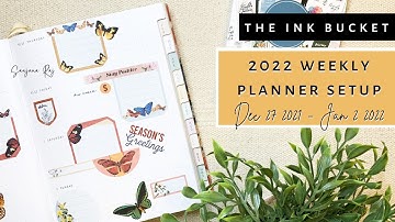 2022 Planner Setup | Ink Bucket Planner 2022 Weekly Plan With Me | Sanjana Raj