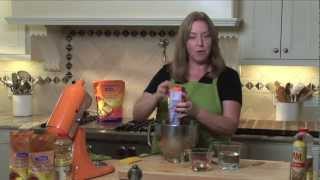Pamela of pamela's products shows you how to make an easy and
delicious gluten-free pizza using her bread mix.