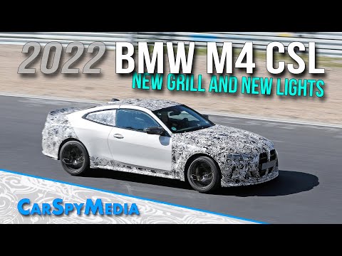 2022 BMW M4 CSL G82 Prototype Spied Testing At The Nürburgring With New Grill, Head And Tail Light