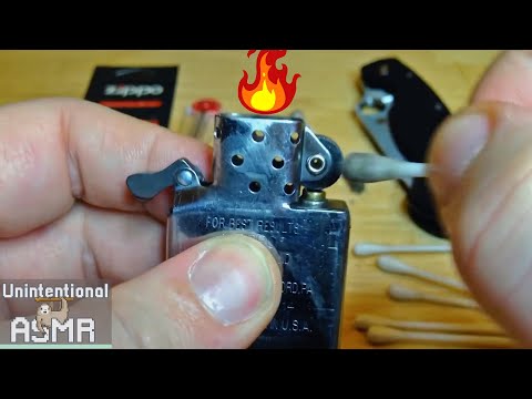 Unintentional ASMR 🔥 Relaxing Zippo Lighter Review & Maintenance (Compilation)