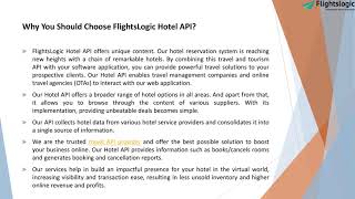 Hotel API Provider | FlightsLogic