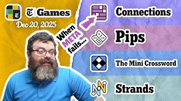 NYT Connections, Pips, Mini Crossword, and Strands | Dec 20, 2025
