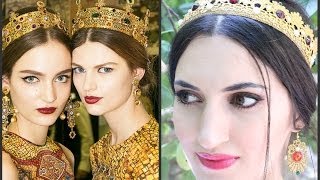 ✓Образ DOLCE&GABBANA / КАК СДЕЛАТЬ ТИАРУ/КОРОНУ D&G