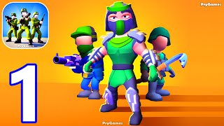 Squad Assembler: Merge & Fight - Gameplay Walkthrough Part 1 Stickman War Army Commander Merge Fight screenshot 4