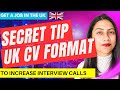 New best uk cv format  uk resume for interview calls  uk work visa 2024 